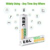 EBL 16 Sets AA AAA Batteries Combo with 8PCS AA