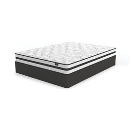 Signature Design by Ashley Chime 8 Inch Firm Hybrid Mattress, CertiPUR-US Certified Foam, Full