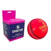 SPORTISH Leather Cricket Match Ball - Pink Hand Stitched Competitive