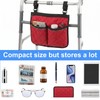 Walker Bag for Folding Walker Walker Basket with Reflective Safety