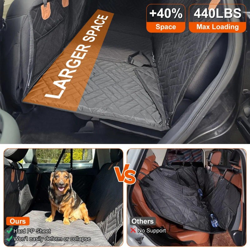 Waterproof Oxford Cloth Dog Car Seat Cover Non-Slip Scratchproof Back