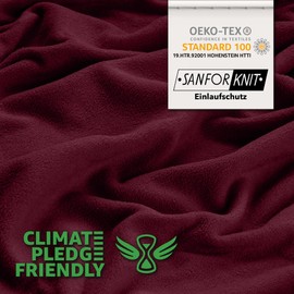 STUDIO Basic Terry Fitted Sheet 100 x 200 cm, Cotton Cuddly and Soft, Oeko-Tex 100, Brand Quality, Flat Sheet 100 x 200 cm for All Standard Mattresses up to 25 cm Height - Bordeaux