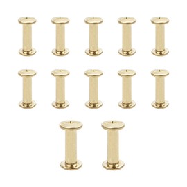 JJWNMLL Chicago Binding Screws Gold M5 x 20 mm Pack of 12