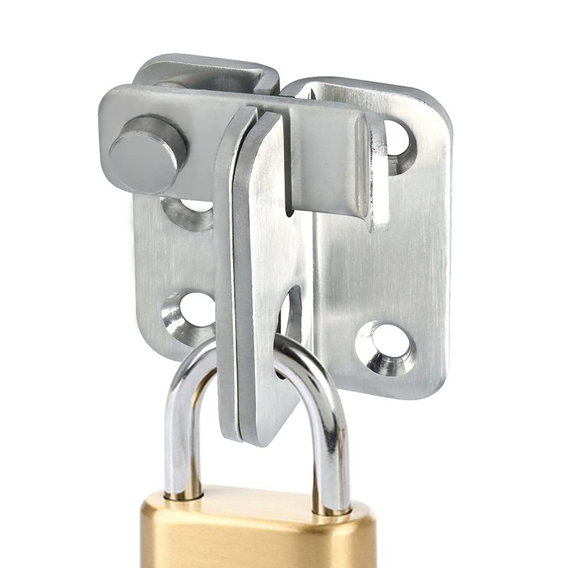 SAYAYO EMS3001-W Stainless Steel Door Bolt Small Lockable with Padlock
