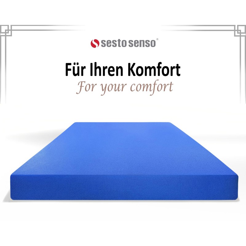 Sesto Senso Fitted Sheet 200 x 200 cm Light Blue