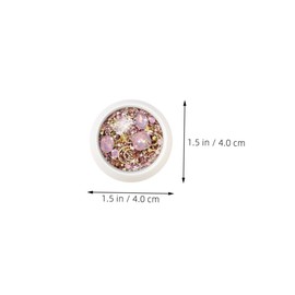 FRCOLOR DIY Nail Charms with Rhinestones Portable Decoration for Effortless Nail Art Salon for Creative Manicure Designs of Mixed Styles