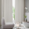 CUCRAF Sheer Voile Transparent Curtains in Linen Look, with Eyelets,
