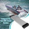 Upgraded 2PCS Aluminum Fender Mounts fit for Boat Trailer Round