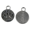 hobbyhub 100Pcs Bear Paw Pattern Charms,0.71x 0.58inch Metal Hollow Charms,for
