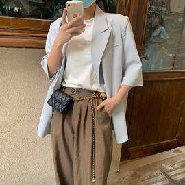 NXITK Belt Bag Mini Belt Bag for Women Crossbody Bag Purse Small Leather Waist Bag Fashionable Waist Purse Trendy Belt Purse (MINI,Black)