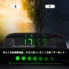 Car Digital Clock, In-Car Clock, Solar Electronic Clock, 4-in-1 Clock,