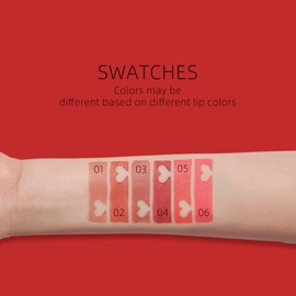 CHSEEO 6 Pcs Matte Velvet Lipstick Makeup Set, Non-Stick Cup Not Fade Waterproof Long Lasting Nude Lip Gloss Red Pink Lipstick, Beauty Lips Makeup Kit Makeup Gift Box Set For Make Up Women Girls - A