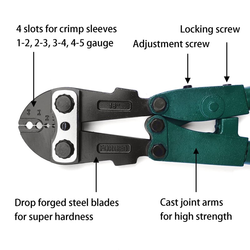 FenceMate 4 Slot Crimping Swaging Tool Kit to Join High