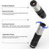 TAILONZ PNEUMATIC 6 mm Copper Nickel-Plated Quick Release Check Valve