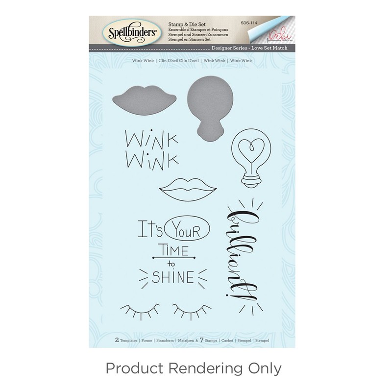 Spellbinders Wink Stamp and Die Set