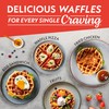 Gourmia Belgian Waffle Maker – Compact Design with Upright Storage,