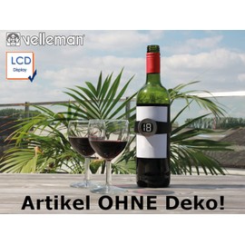 Velleman DTP7 Digital Wine Thermometer, Multi-Colour