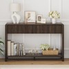 FATORRI Console Sofa Table with 2 Drawers, Wood Couch Table