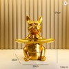 Bulldog Statue with Storage Tray for Keys and Jewelry –