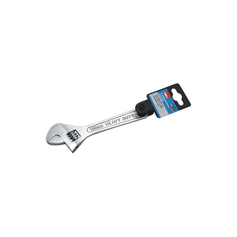 Hilka 18010060 6" Heavy Duty Adjustable Wrench,Silver