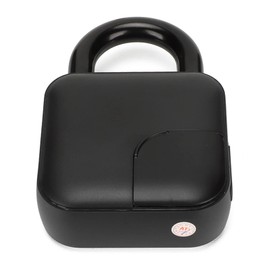 Fingerprint Padlock, Mini Smart Padlock with 3 Colors Indicator, 360 Degrees Fingerprint Recognition, USB Charging Keyless Security Padlock for Gym Locker, Luggage, Suitcase