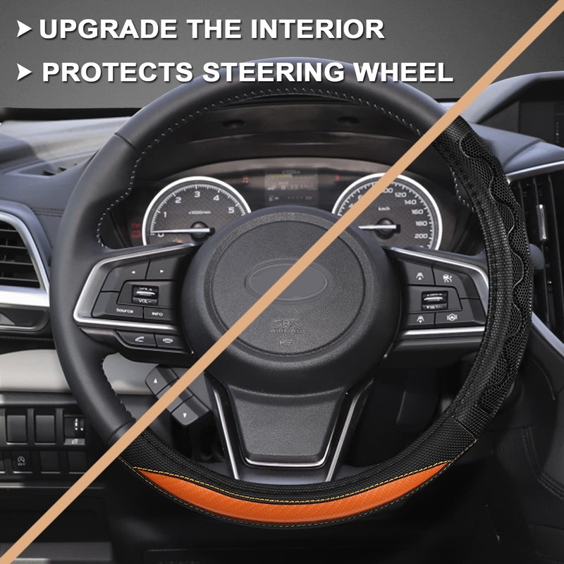 GIANT PANDA Steering Wheel Cover for Subaru Forester, Car Steering