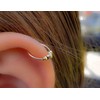 20G 14kt Gold Filled Cartilage Earring Hoop 8 mm solid