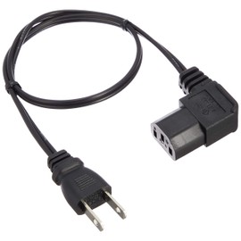 INEX ACP-05L-BK AC Power Cable Extra Fine L Type 0.5m