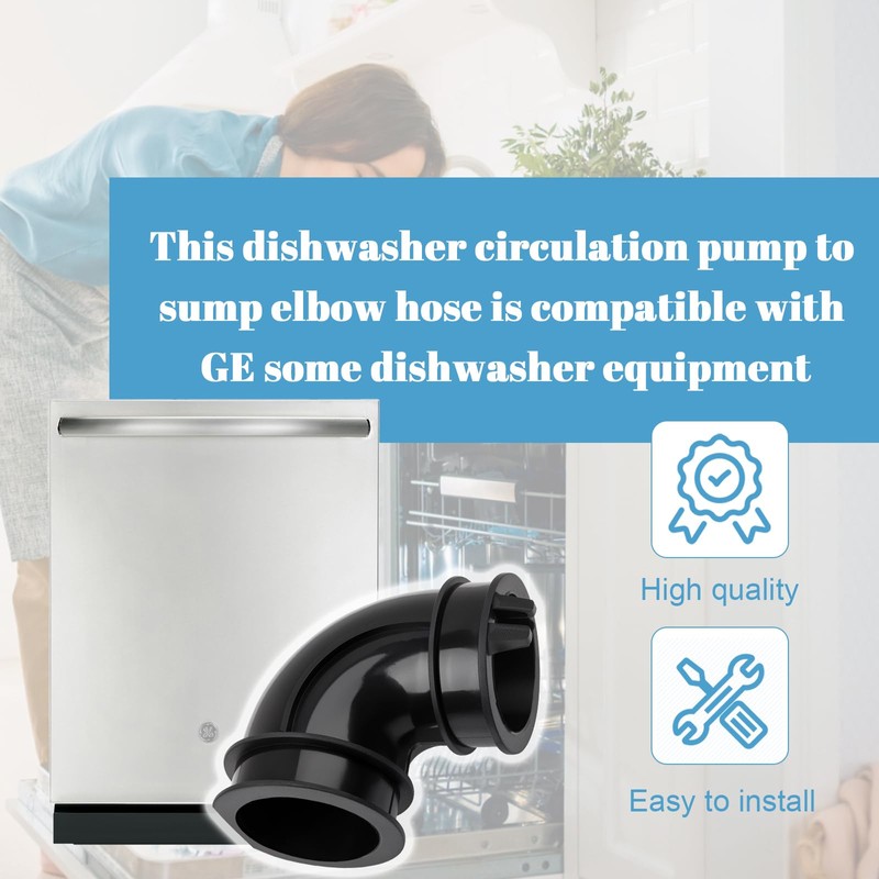 WD24X33918 Dishwasher Elbow Hose for GE Dishwasher Drain Pump
