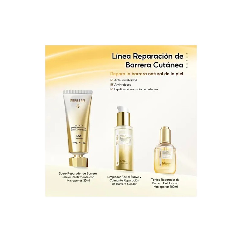 Papa Feel Serum 12x Colágeno Microperlas Reparador 30ml Sensible Día/noche