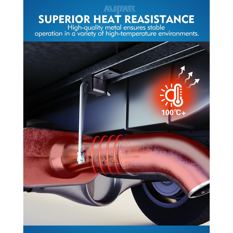 Aupar 2 Pack Exhaust Hanger Rod, Universal Muffler Hanger Rod