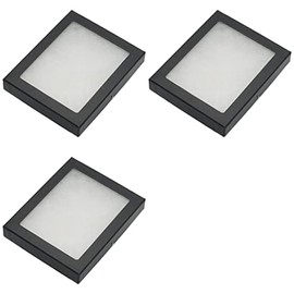 Display Cases Mount Frame Case with Glass Top 5 1/2" x 4 1/2" x 3/4" (3)