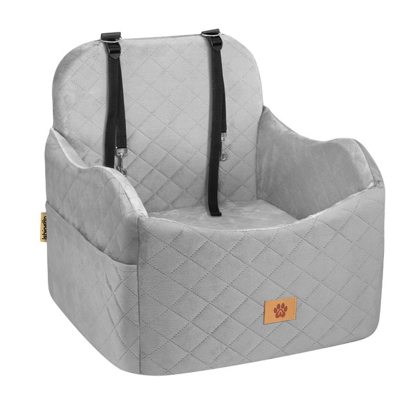 Ishineon Car Seat Booster for Dog: High-Support Memory Foam Pet