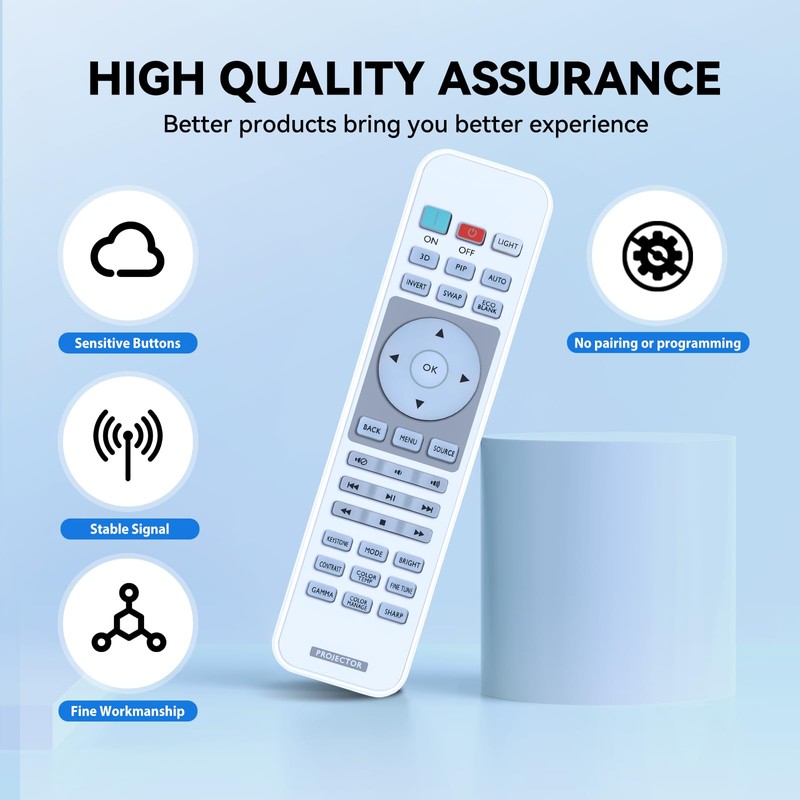 HZIME New Replace Remote Control Compatible for BenQ Projector TH670