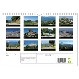 Mont Ventoux by race bike (Wall Calendar 2026 DIN A4 Landscape), CALVENDO 12 Month Wall Calendar