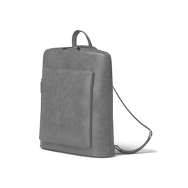 Kmisso Elegant Women's Vegan Faux Leather Backpack 30605, gray