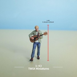Boy Playing Guitar 1:43 Scale Model