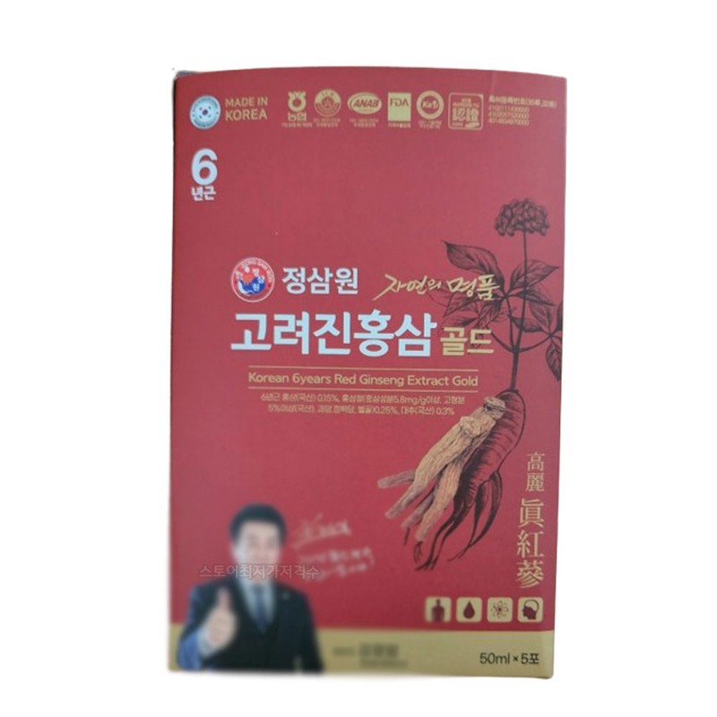Jeong Samwon Korean Red Ginseng Gold 50ml 30 packets /