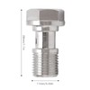7/16in‑24 Banjo Bolt with 1.5mm Restrictor Stainless Steel for Brake