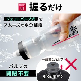 Geartle Cycle Bottle, Understanding the Contents: Transparent, Bicycle Bottle, Road Bike, Cycling Bottle, 24.0 fl oz (710 ml), Set of 2 (Clear x Mint)