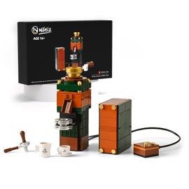 Nifeliz - Molinillo de café, molino de frijoles de café, juego de bloques de construcción, juego de exhibición decorativo para regalo de adultos (402 piezas)