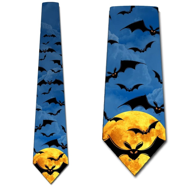Corbata Flying Bats para hombre de Halloween por Three Rooker