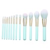 WOONEKY Professional Makeup Brushes 12pc Cosmetics Brush Kit Wood Handle