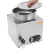 Cheese Warmer, 1.8Gal Countertop Cheese Melter Dispenser with Stainless Steel