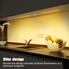 JUSJUBR Under Cabinet Lights Plug-in, 4 Pack x 12inch Warm