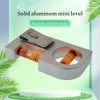 Solid aluminum alloy Mini level ruler portable mini level bubble