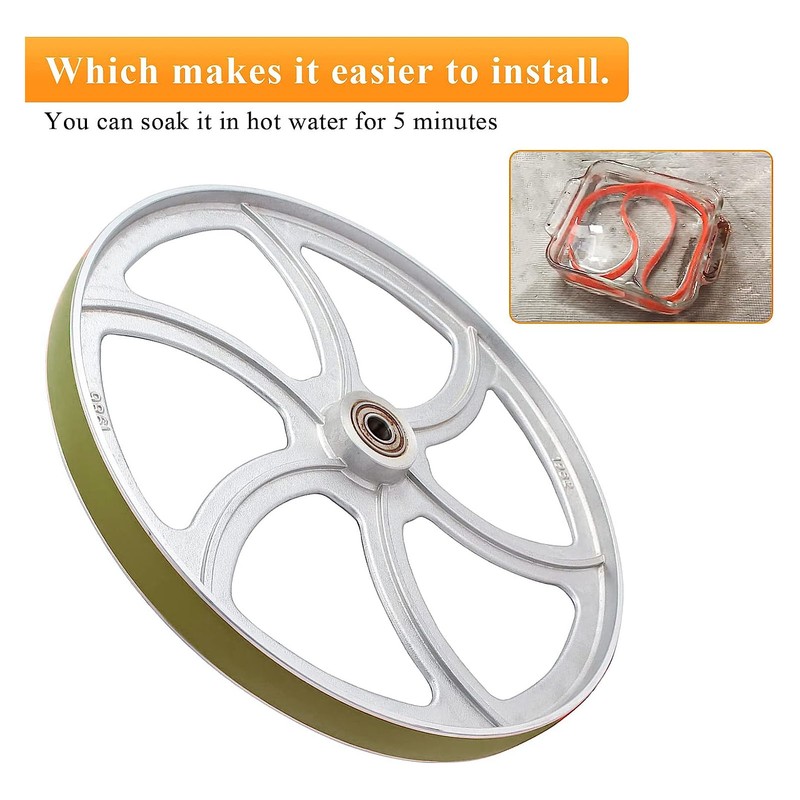 2Pcs Band Saw Tires Rubber Non Slip Noise Reduction Bandsaw