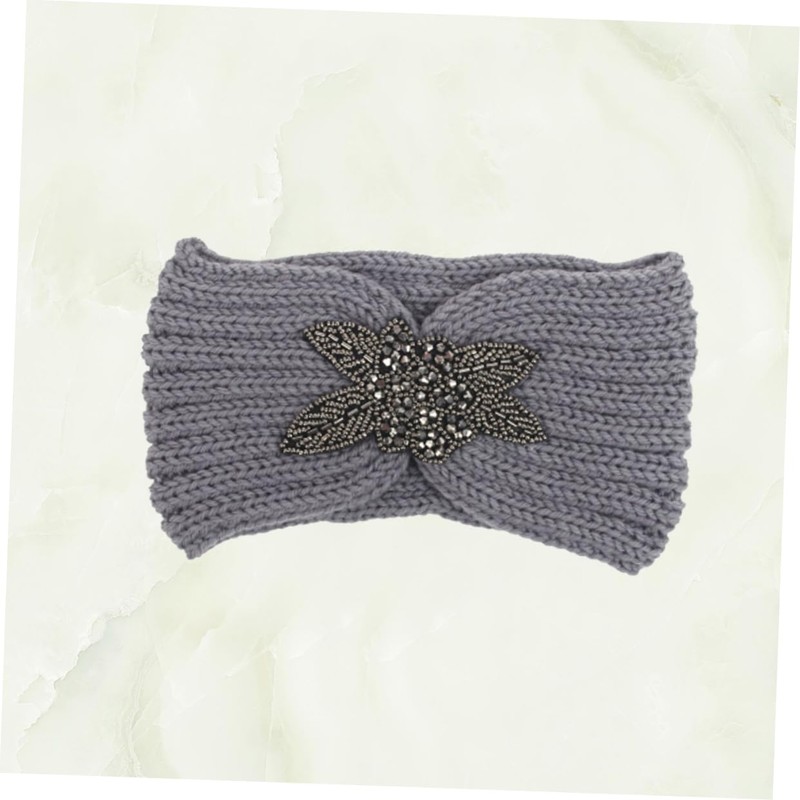 IWOWHERO Woolen Yarn Headband for Women and Girls Simple Flower