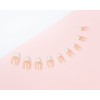 Acryl Oval Nägel 120-Stück Set, Französisch Bare
