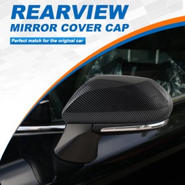 CZShiYue Car Rearview Mirror Cover Cap Housing Protective Cover for Exterior Mirrors Fit for Toyota Camry 2018-2024 87945-06130-A0 87945-06130-A1 (Cubic Printing Plastic one Pair)